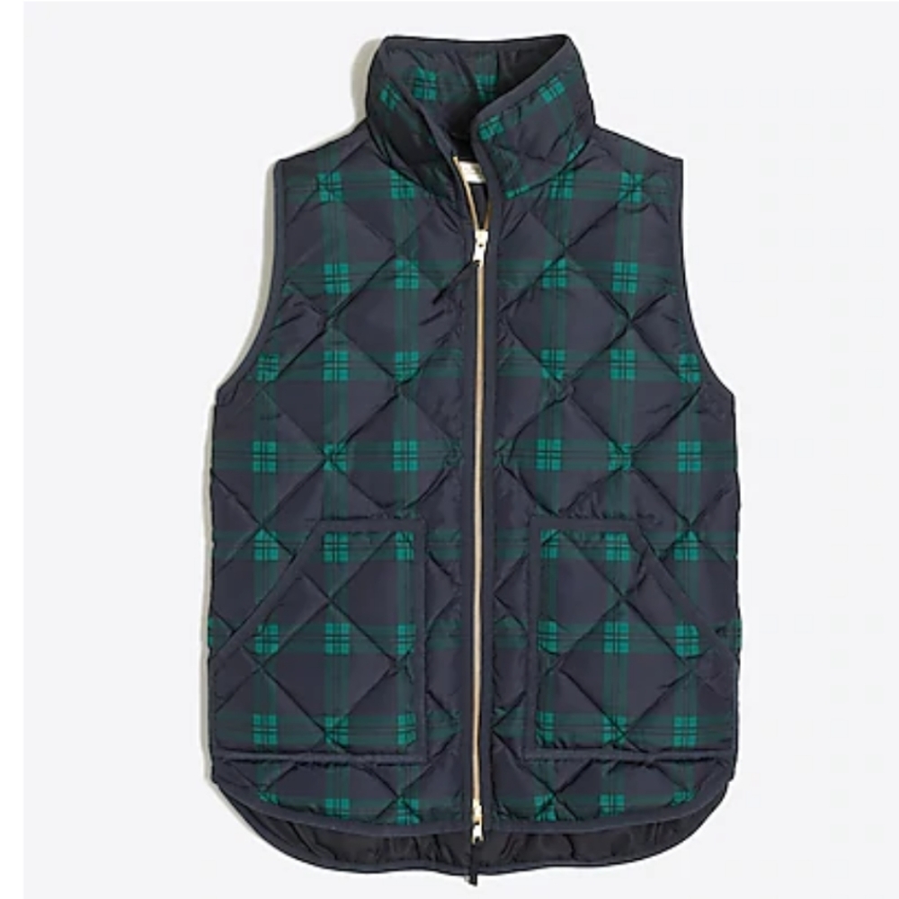 J.Crew Factory Quilted Puffer Down Filled Vest